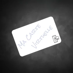 Carte de visite PVC imprimée en sublimation avec QR code et NFC intégré