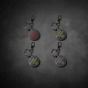 Porte-clés NFC personnalisé avec logo, support de carte virtuelle professionnelle, objet publicitaire connecté fabriqué par GProServices